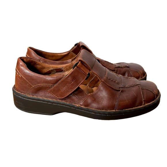 Josef Seibel Other - Josef Seibel Mens 8.5 Jeremy LEATHER Fisherman Dress Sandal COMFORT Brown EUC